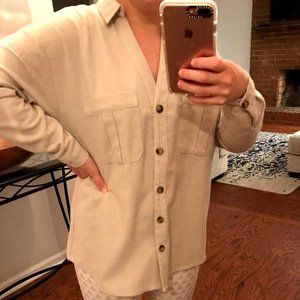 Entro Long Sleeve Collared Linen/Cotton Shirt